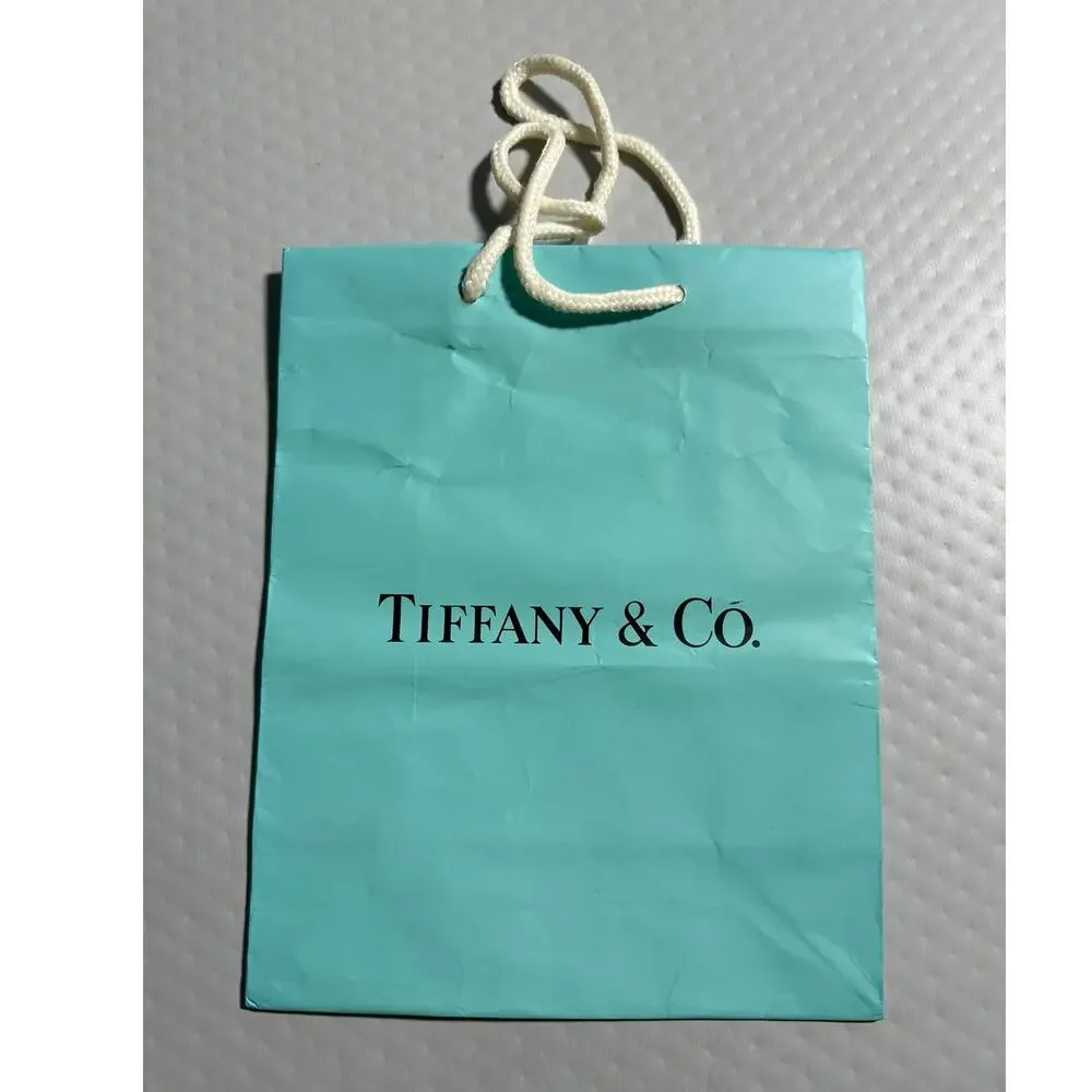 Tiffany‎ & Co. Classic Blue Paper Gift Shopping Bag 10x8